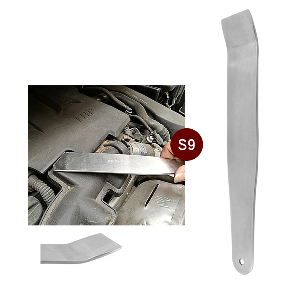 Heavy-Duty Auto Trim Removal Tool Set, 5-Piece Non-Marring Pry Bar Kit for Car Interior Door Panels, Radio Dash & Fastener Clip Removal, Precision Fit