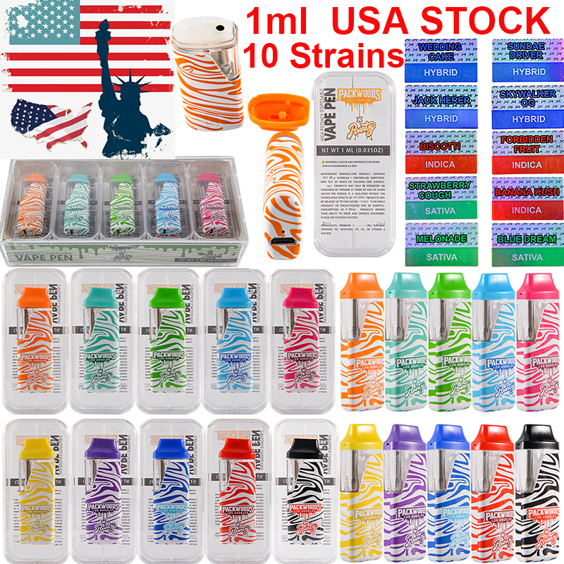 USA STOCK Zebra Live Resin Disposable Vape Pens Packwoods X Runtz Runty Empty 1000mg Rechargeable Device Pods For Thick Oil E Cigarettes Starter Kits with Stickers
USA STOCK Zebra Live Resin Disposable Vape Pens Packwoods X Runtz Runty Empty 1000mg Rechargeable Device Pods For Thick Oil E Cigarettes Starter Kits with Stickers