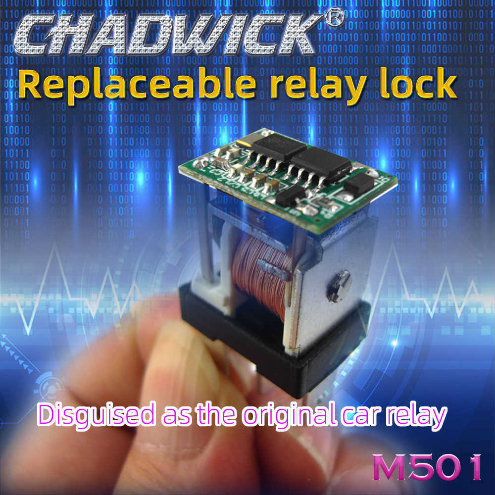 New 501 Wireless Car Engine Relay-shaped Automobile Hidden Lock Immobilizer Device 12V