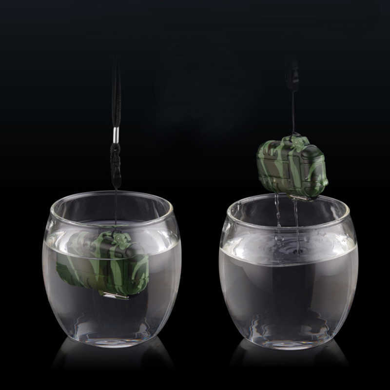 Waterproof Jet No Gas Lighter Portable Outdoor Torch Butane Turbo Cigar Cigarette Smoke Survival Tool Windproof Camping L9WA W260202