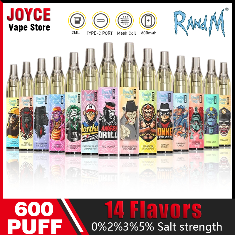Original RandM Vase 600 Puff Disposable E Cigarette 600mAh Battery 2.0ml Pods Disposables Vape Pen Device Kit Mesh Coil 14 Colors TPD Certificated puffs 600
Original RandM Vase 600 Puff Disposable E Cigarette 600mAh Battery 2.0ml Pods Disposables Vape Pen Device Kit Mesh Coil 14 Colors TPD Certificated puffs 600