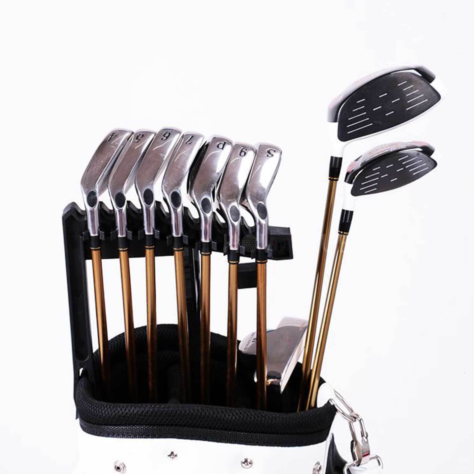 Other Golf Products Durable Golf 9 Iron Club ABS Shafts Holder Stacker Fits Any Size Of Bags Holder Stand Organizer Golf Accessories 230707
