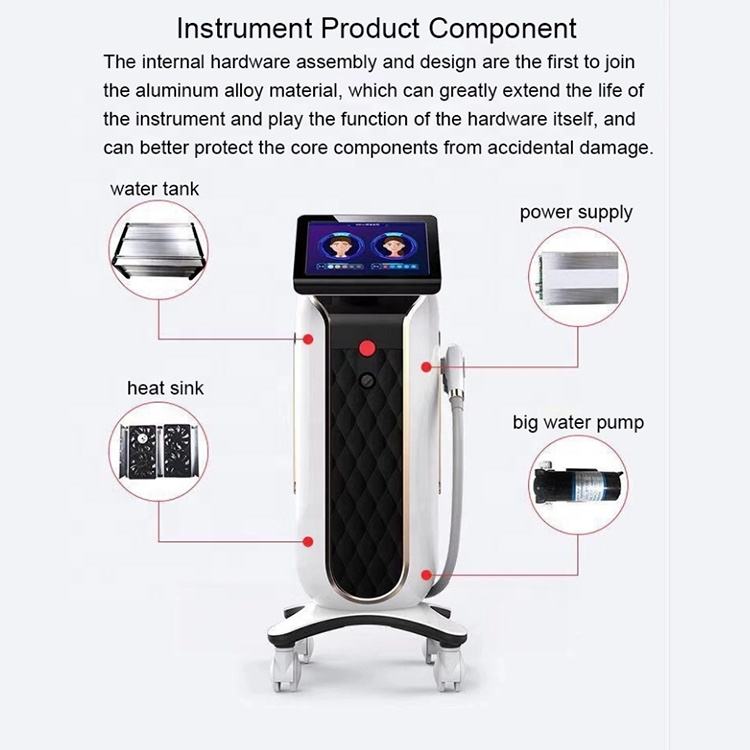 Fast Painless Hair Removal Equipment Infrared Radio Frequency Laser Hair Removal Pigment Removal Skin Tightening Beauty Machine