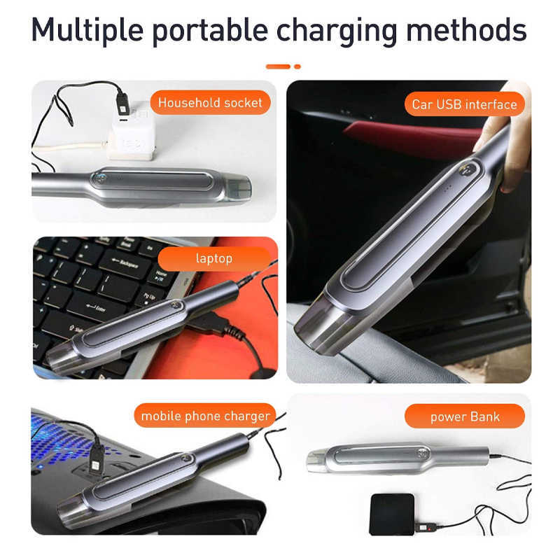 New 6000Pa Vacuum Strong Wireless Handheld Appliance Cleaning hine Portable Dust Cleaner for Home Car