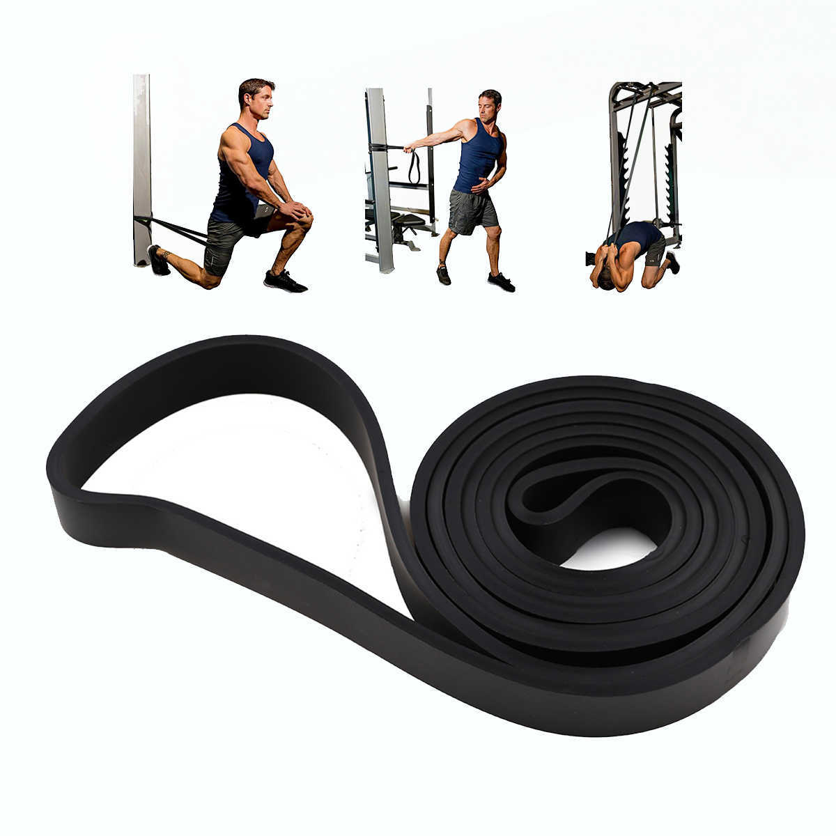 Resistance Bands 208cm Stretch Resistance Band Exercise Expander Elastic Band Pull Up Assist Bands Fitness Training Pilates Home Workout belt HKD23071