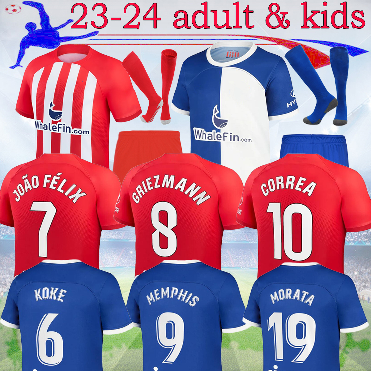 23 24 Atletico 120th away soccer jerseys JOAO FELIX CORREA 2023 home GRIEZMANN MEMPHIS madrids men kit jersey KOKE SAVIC LEMAR M.LLORENTE SAUL football kids uniform, 23-24 120th fans
23 24 Atletico 120th away soccer jerseys JOAO FELIX CORREA 2023 home GRIEZMANN MEMPHIS madrids men kit jersey KOKE SAVIC LEMAR M.LLORENTE SAUL football kids uniform, 23-24 120th fans