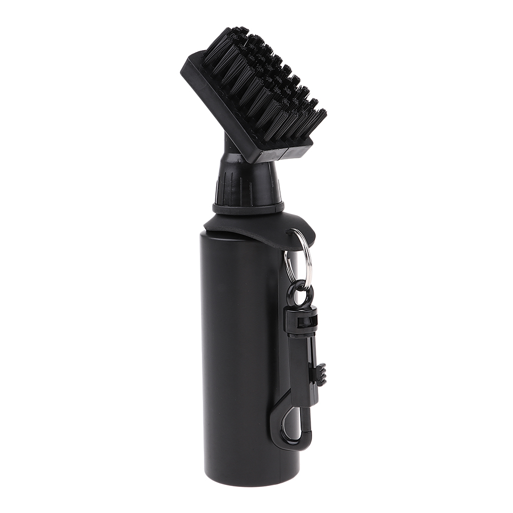 Other Golf Products Protable Golf Club Groove Brush Plastic Cleaning Brush Golf Cleaner With Water Bottle Self-Contained Water Brush - Black Ball 2307