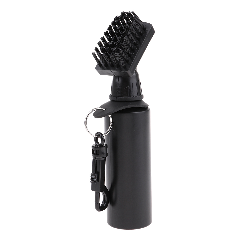 Other Golf Products Protable Golf Club Groove Brush Plastic Cleaning Brush Golf Cleaner With Water Bottle Self-Contained Water Brush - Black Ball 2307