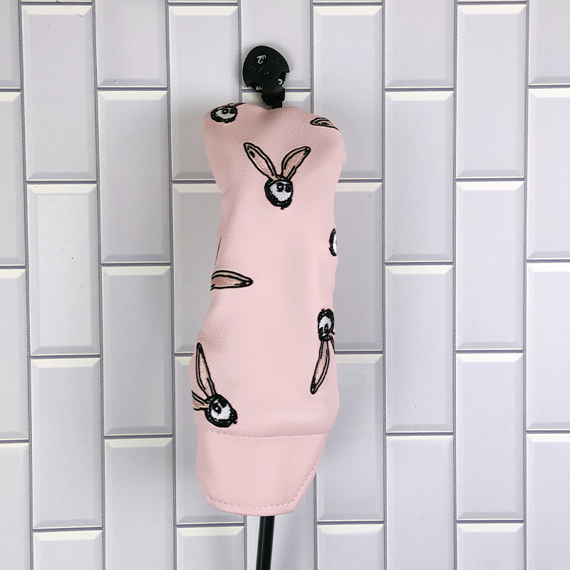 Other Golf Products Pink Colors Rabbit Golf Club Wood Headcovers Driver Fairway Woods Hybrid Cover Golf Club Head Protective And Putter Cover 230707
