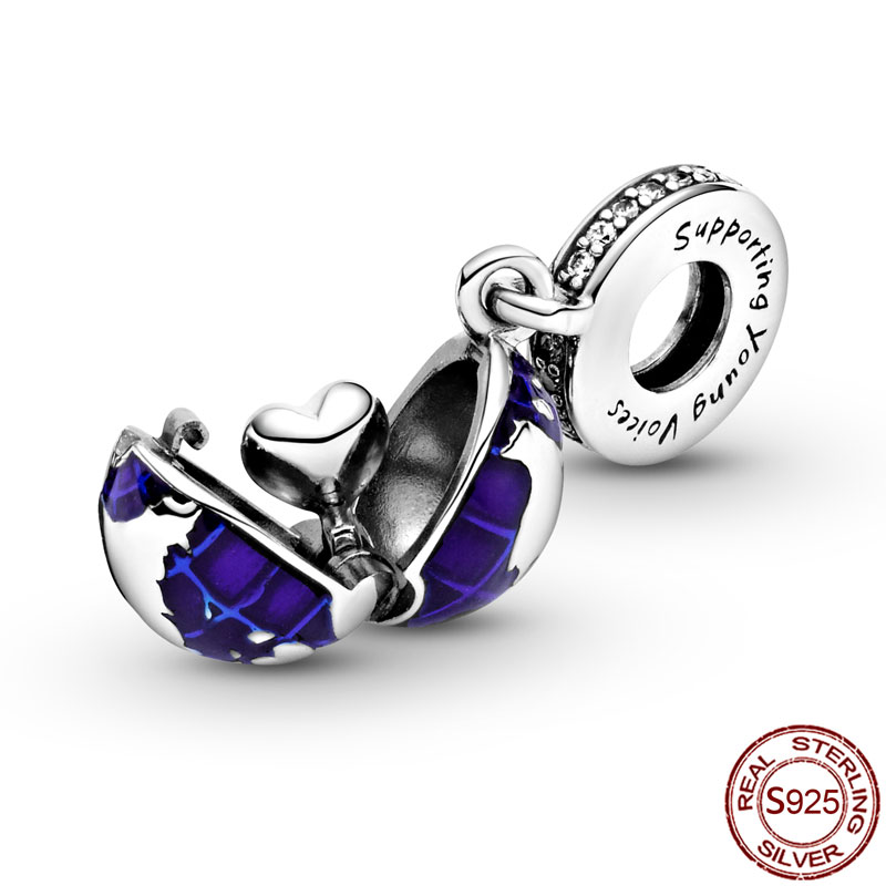 925 Sterling Silver New Fashion WomenCharm Beads Star Snowflake Owl Fox Clip Unicorn Charm Suitable for Bracelets and Bracelets