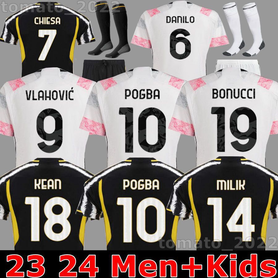 

fans player soccer jerseys 2023 2024 home away MILIK DI MARIA VLAHOVIC KEAN POGBA CHIESA McKENNIE LOCATELLI top jerseys 23 24 Kits men and Kids unifor Juventus, 23/24 home kids