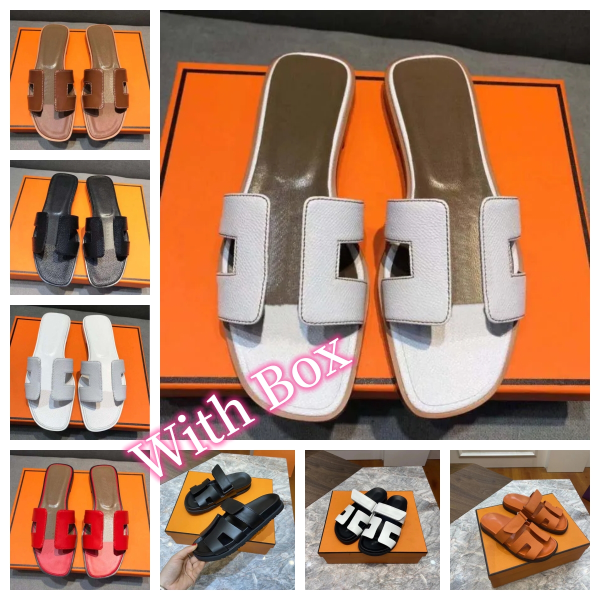 With Box Leather ladies sandals summer flat shoes fashion beach women slippers 35-42
With Box Leather ladies sandals summer flat shoes fashion beach women slippers 35-42