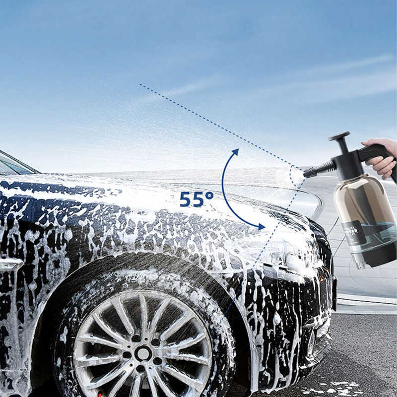 New 2L Hand-held Wash Foam Watering Can Air Pressure Sprayer Plastic Disinfection Water Bottle Car Cleaning Tools