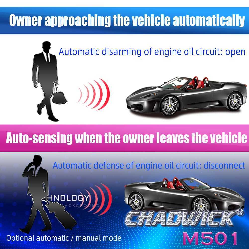 New 501 Wireless Car Engine Relay-shaped Automobile Hidden Lock Immobilizer Device 12V