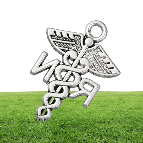 Alloy Medical Sign RN Registered Nurse Charms Catholic Jewelry Findings AAC191