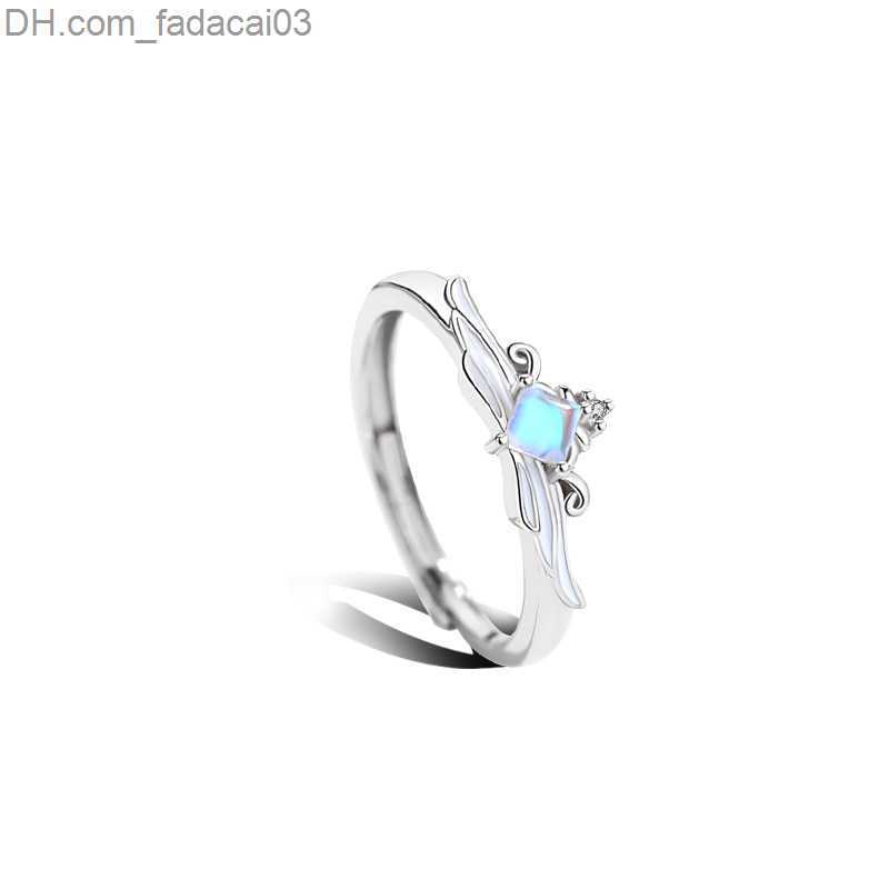 Wedding Rings Silver Real 925 Sterling Silver Princess Knight Couple Ring Original Design Crown Birthday Ring 2022 Valentine's Day Jewelry Z23071