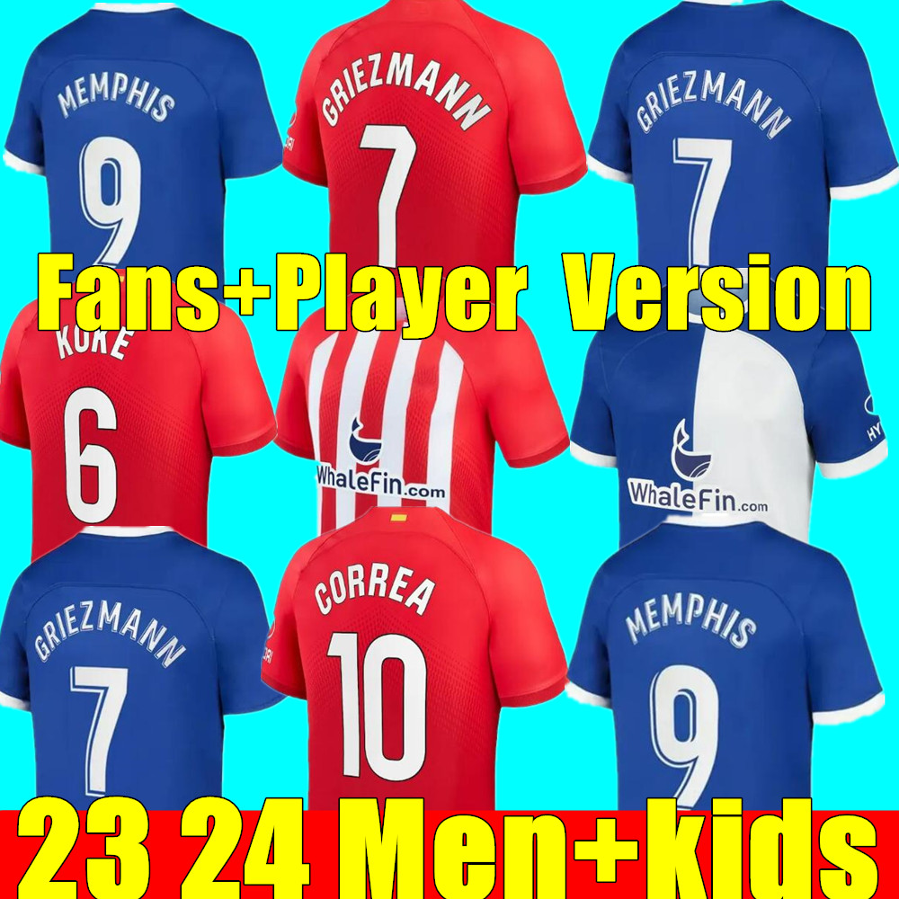New Soccer Jerseys 23 24 adult men kids kit home away 3rd SUAREZ Griezmann JOAO FELIX 2022 2023 ATLETICO M. LLORENTE MADRID CORREA KOKE LEMAR CARRASCO Football Shirt top, Kids home+socks
New Soccer Jerseys 23 24 adult men kids kit home away 3rd SUAREZ Griezmann JOAO FELIX 2022 2023 ATLETICO M. LLORENTE MADRID CORREA KOKE LEMAR CARRASCO Football Shirt top, Kids home+socks