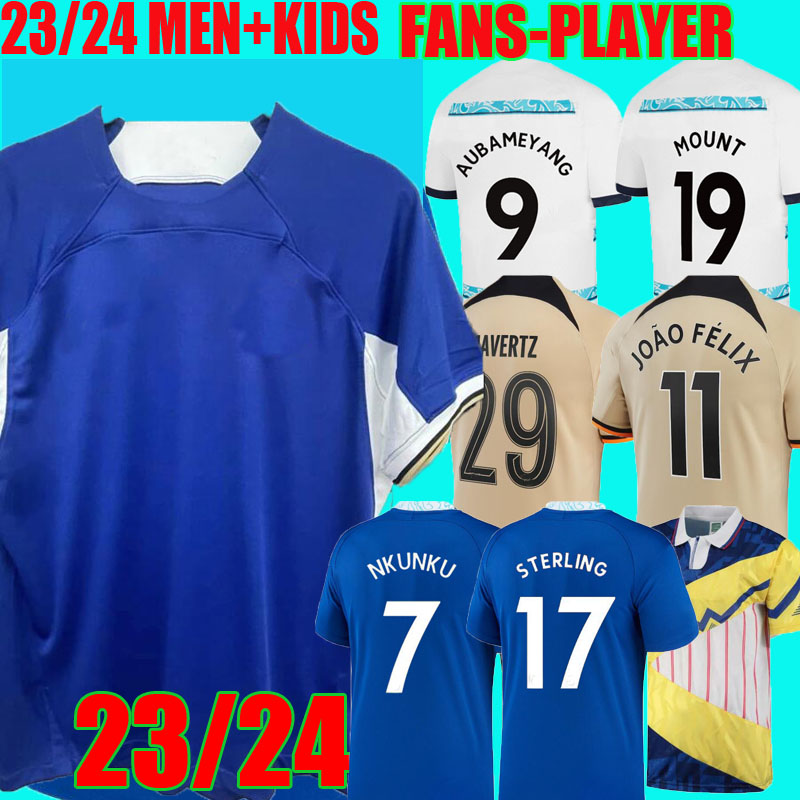23 24 CFC Soccer Jerseys NKUNKU PULISIC MOUNT JOAO FELIX HAVERTZ STERLING 2023 2024 football shirt men kids uniform T. SILVA CUCURELLA MUDRYK ENZO fans player version, Adult away ucl
23 24 CFC Soccer Jerseys NKUNKU PULISIC MOUNT JOAO FELIX HAVERTZ STERLING 2023 2024 football shirt men kids uniform T. SILVA CUCURELLA MUDRYK ENZO fans player version, Adult away ucl