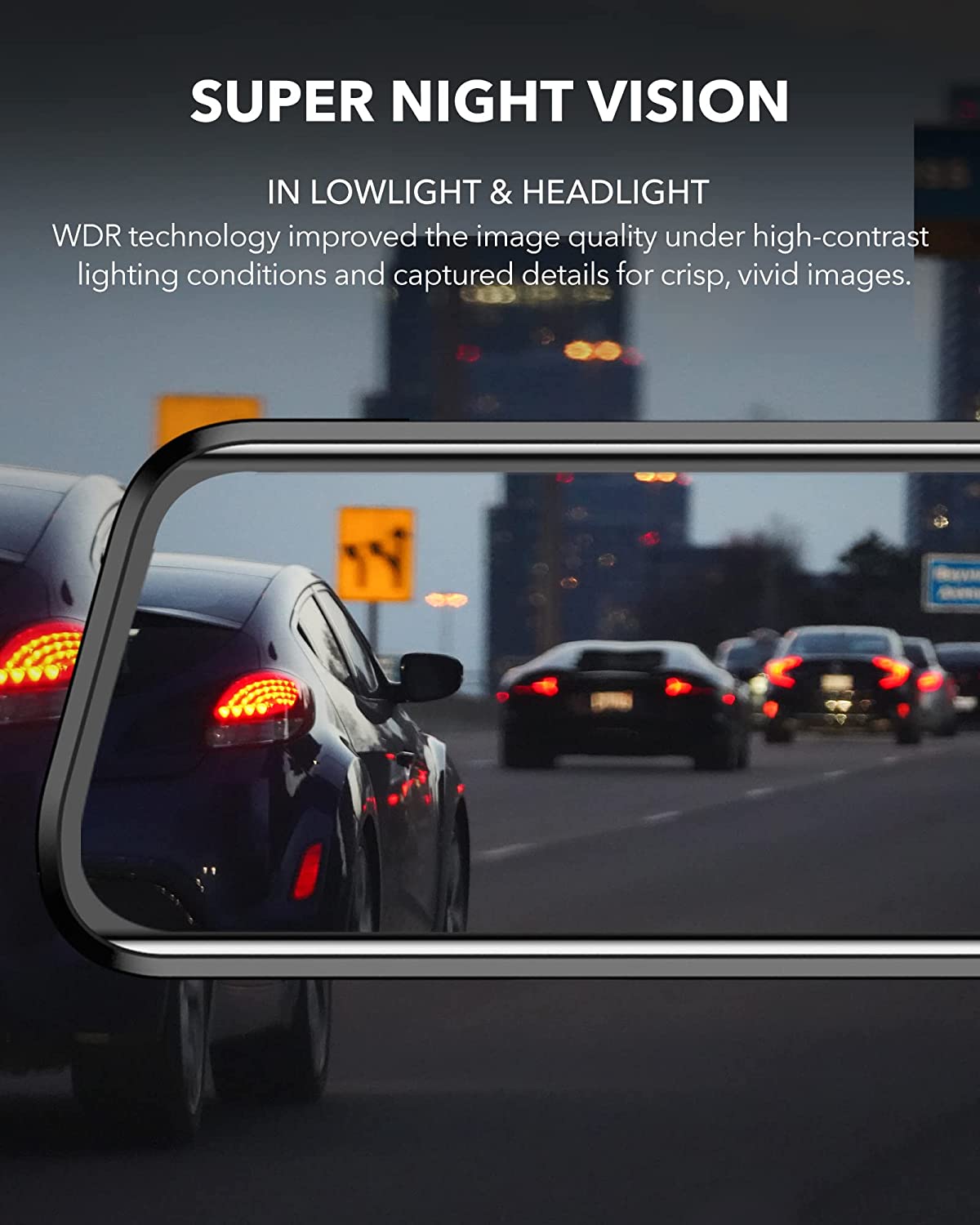 10" Car DVR Rear View Mirror Camera 2.5K Mirror Dash Cam with WiFi GPS Free 32GB Card Dash Cam Front and Rear Mirror with 1080P Backup Camera