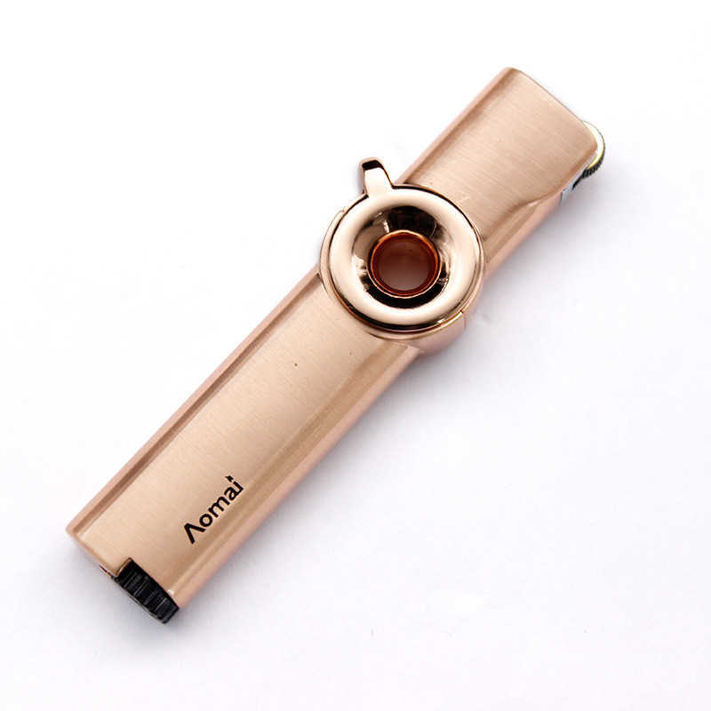 Aomai Windproof Torch Lighter Metal Jet Blue Flame Butane No Gas Turbine 1300 C Portable Cigarette Man Woman Gadget 0REE W260202