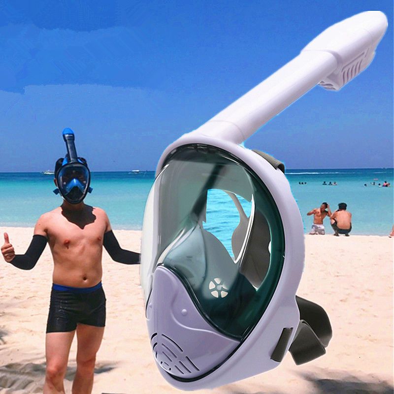Diving Masks Full Face Snorkel Mask Snorkeling with Camera Mount 180 Degree Panoramic View AntiFog AntiLeak Set for Adult Kids 230621
Diving Masks Full Face Snorkel Mask Snorkeling with Camera Mount 180 Degree Panoramic View AntiFog AntiLeak Set for Adult Kids 230621