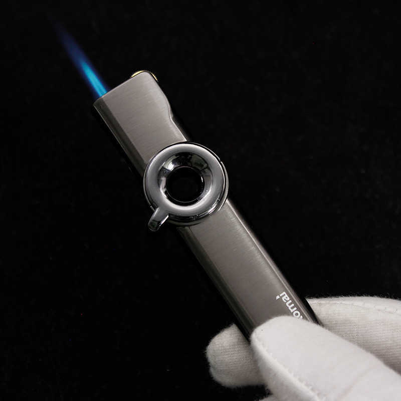 Aomai Windproof Torch Lighter Metal Jet Blue Flame Butane No Gas Turbine 1300 C Portable Cigarette Man Woman Gadget 0REE W260202