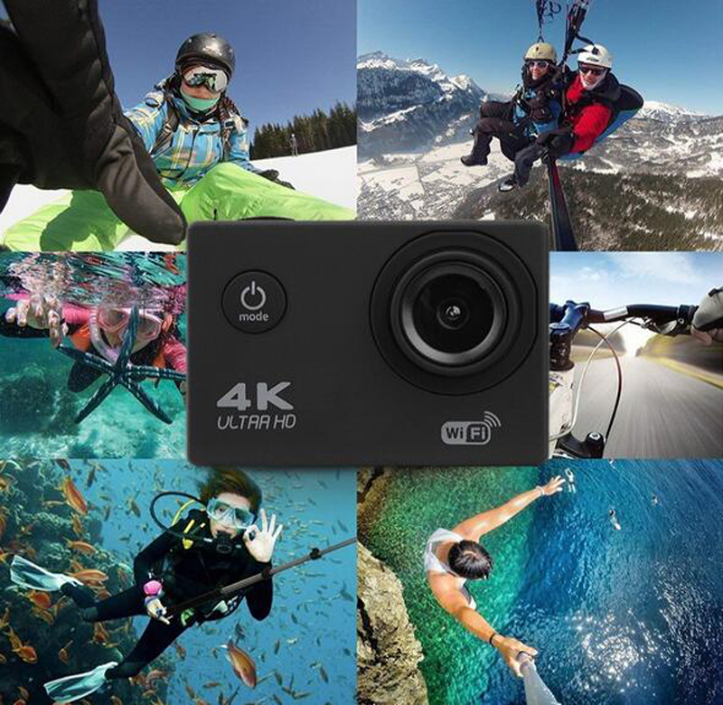4K HD Ultra Sports Action Video Cameras WiFi Remote Control Recording Camcorder DVR DV Go Waterproof Pro Mini Helmet 1PC