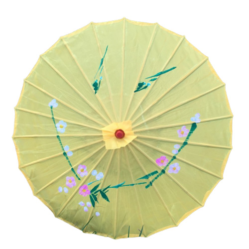 100pcslot handpainted flower design 12colors Chinese art umbrella bamboo frame silk parasol for bride bridemaide