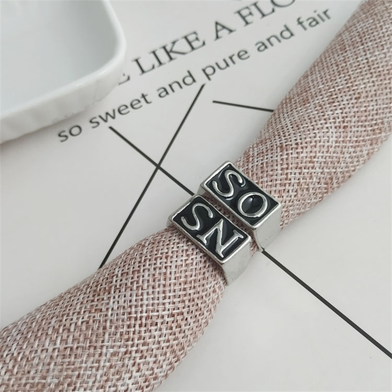 Wedding Rings 2 Pcs TV SOA Cosplay SONS SO NS Silver Gold Color Mayans MC Rock Punk Props Gift Men 230710