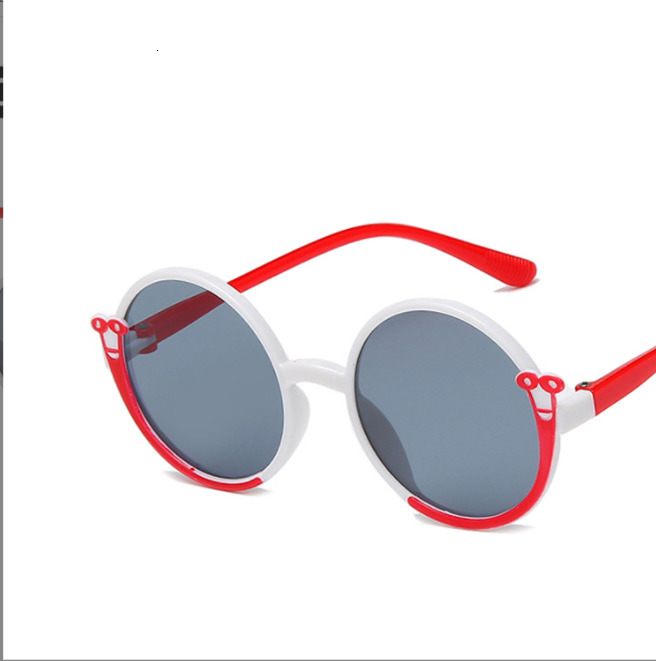 Sunglasses Wholesale Cartoon Snail Sunglasses Children Round Eyewear Boys/Girls Fashion Glasses Kids Mirror Gafas De Sol Mujer UV400 230710