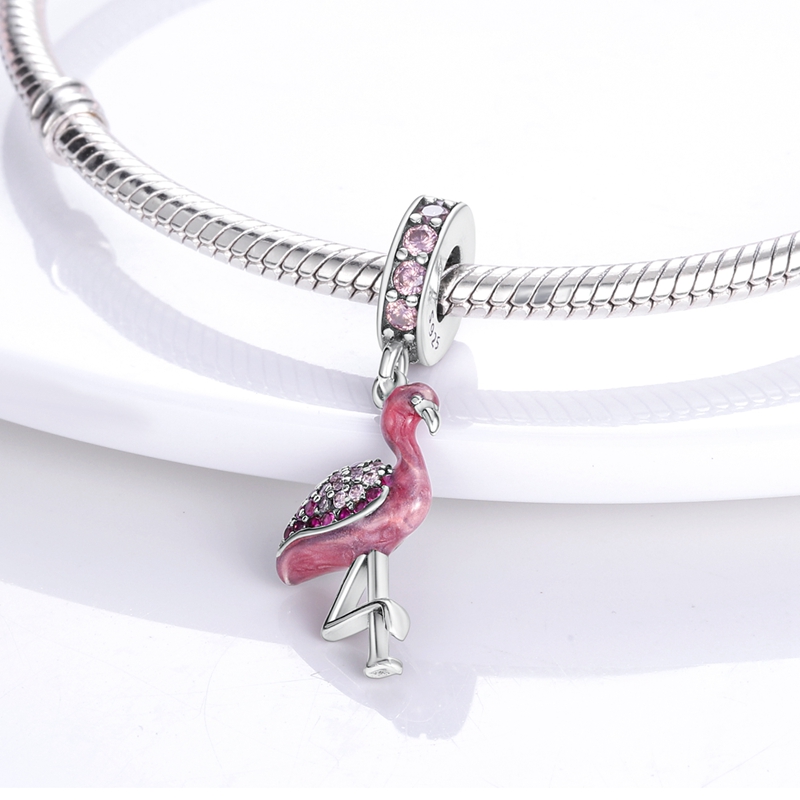 925 SilverCharm Rose Pink Series Infinite Love Mom Heart To Heart Beads Dangle Fashion Charms Set Pendant DIY Fine Beads Jewelry