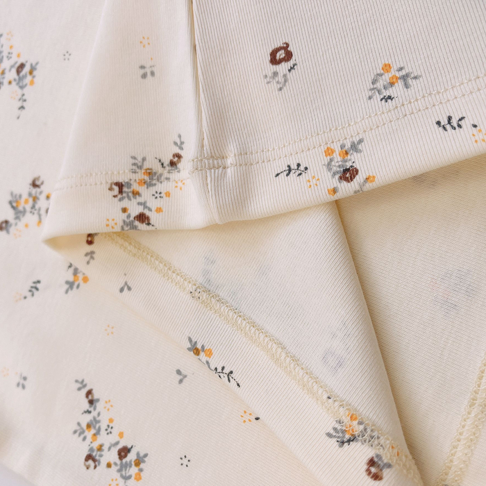 Pajamas Floral Print Baby Pajama Set Baby Clothes Set Infant Kids Outfits Sweatshirt Suit Children Cotton Tops Pants Baby Clothing Set 230710