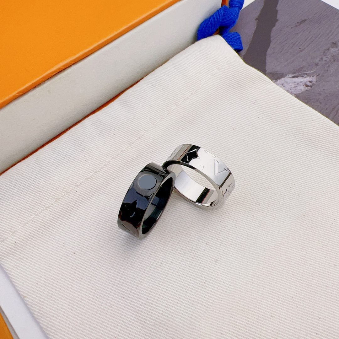 Men Designer Rings for Womens Black Ring Ladies 925 Silver Rings Flower Star Ring Luxury Designers Jewelry Wedding Gift Accessories 237112D