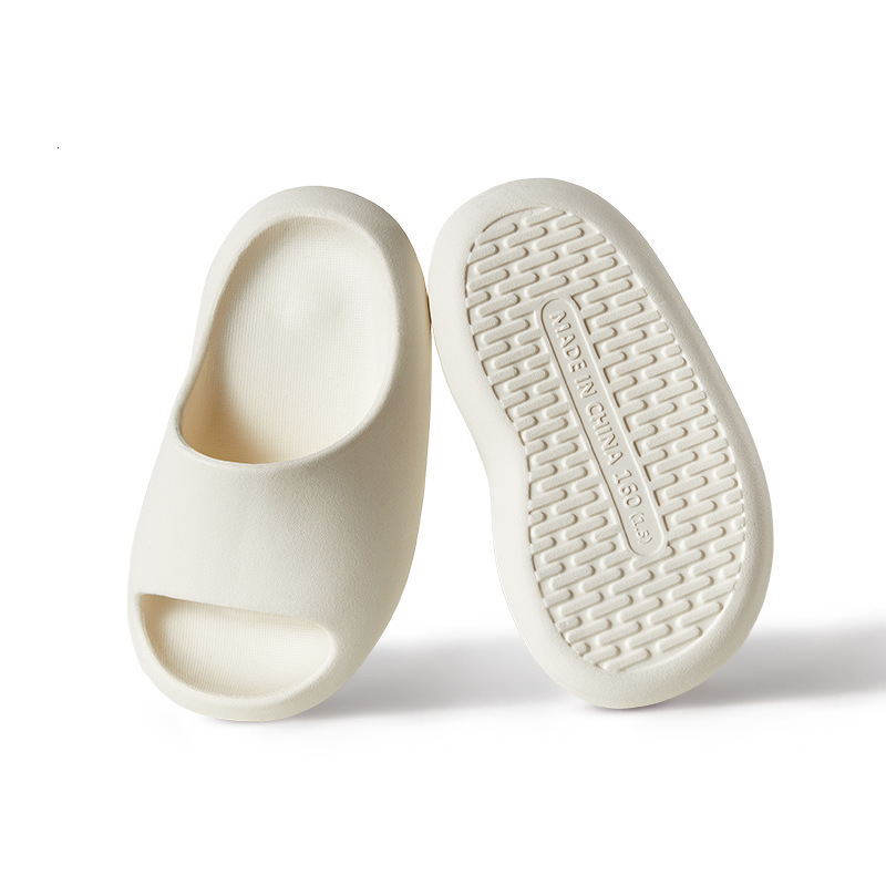 Slipper ZWF1753 Summer Children Slippers Solid Shoes Kids Toddler Baby Outdoor Eva Cartoon Print Cute Flat Children Beach Sandals 230710