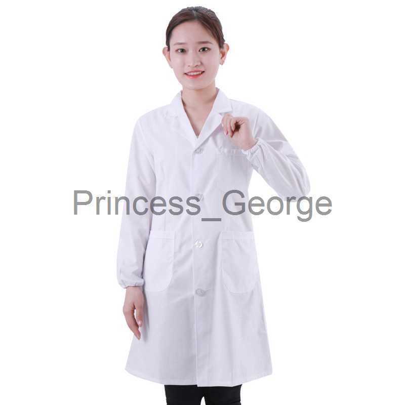 Others Apparel Nurse Doctor's Clothes Women's Fashion Lab Coat Short Sleeve Dress Long Sleeve Medical Uniform x0711
