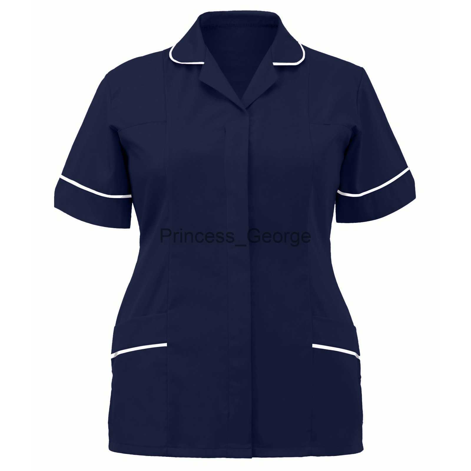 Others Apparel Women Workers Nurse Uniforms Beauty Salon Clothes Nursing Scrub Tops Shirt Workwear Nursing Working Uniform x0711