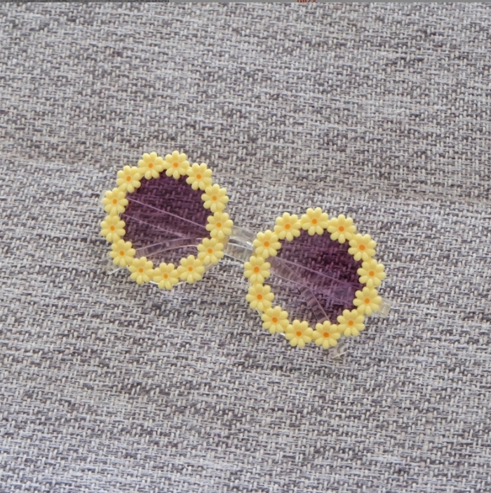 Sunglasses Kid Girls Sunglasses Sun Glasses Flower Little Daisy UV 400 Protection Girls Boys Baby Eyeglasses Wholesale 230710