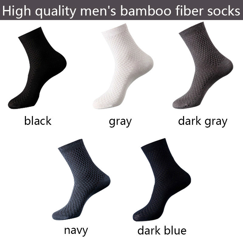 Men's Socks 10 Pairs 2 PairLot Men socks Bamboo Fiber male Socks Classic Business Mens Dress Sock For Winter Gift Plus Size EUR3844 230710