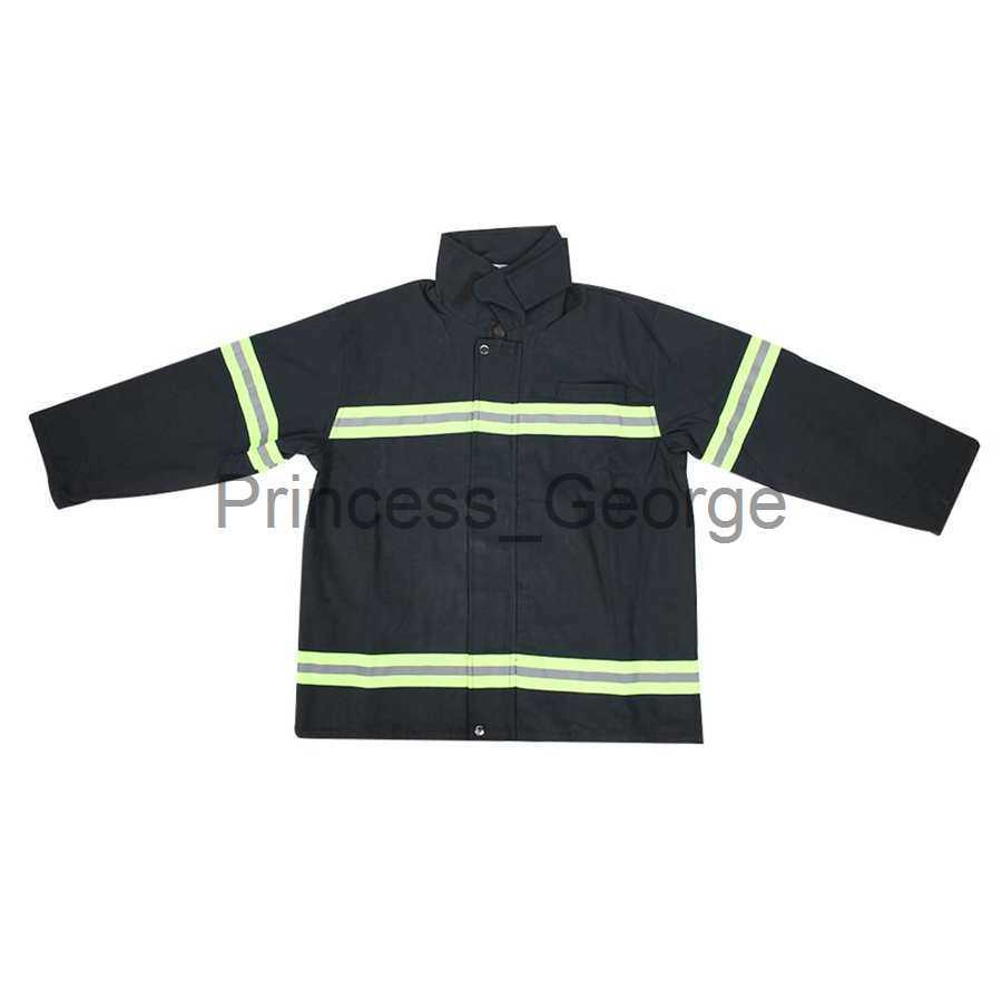 Others Apparel Fire Equipment Flame Retardant Fireproof Heatproof Firemen Protective Clothing Reflective Coat Trousers Fire Resistant Clothes x0711