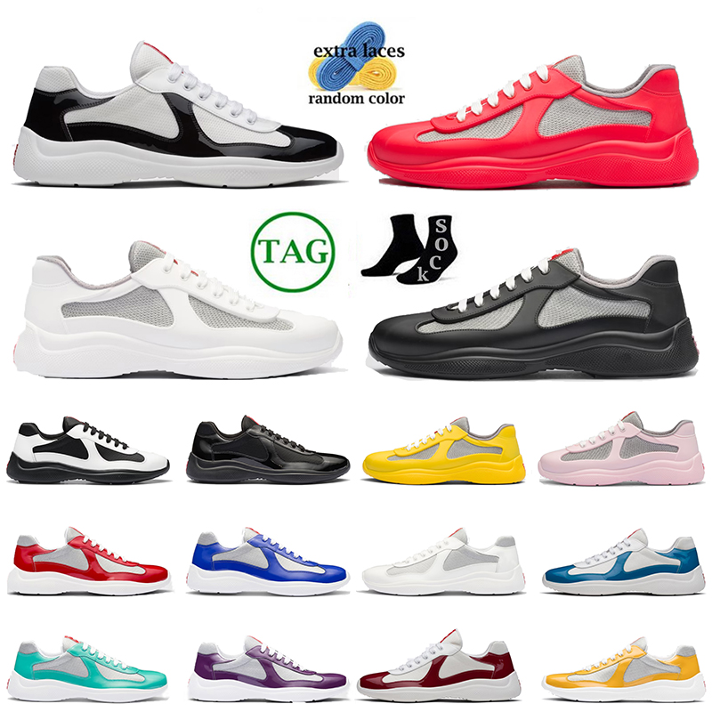 Outdoor Designer Shoes Americas Cup Xl pradaa Patent Leather Sneaker Soft Rubber and Bike Fabric Casual sneakers Low Top Mesh Sports Shoe Mens Trainers Size Eur 38-46, Color 3 
Outdoor Designer Shoes Americas Cup Xl pradaa Patent Leather Sneaker Soft Rubber and Bike Fabric Casual sneakers Low Top Mesh Sports Shoe Mens Trainers Size Eur 38-46, Color 3