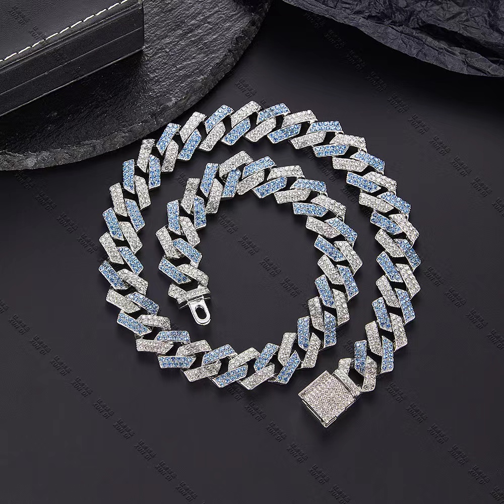 necklaces designer jewelry chains for 15mm bracelet men sier k chain pass dia tester GRA VVS moissanite cuban necklace
