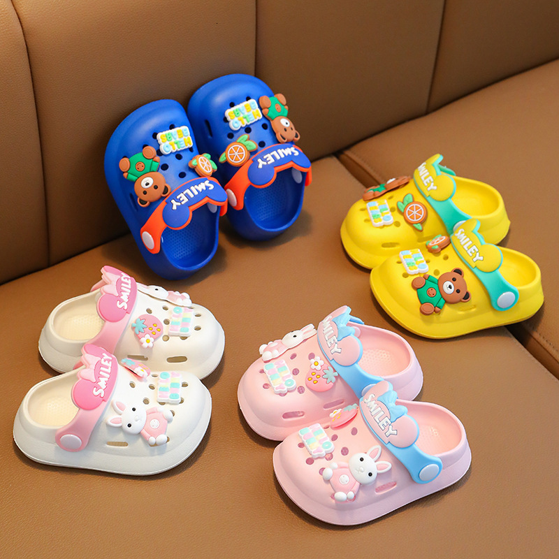Slipper Summer Boys and Girls Home Slippers Cute Children Hole Shoes Breathable Kids Beach Sandals Soft Bottom Baby Slides Toddler 230710