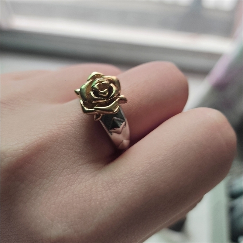 Wedding Rings Rozen Maiden Lampe Shinku Cosplay Retro 3D Rose Finger Ring Reiner Rubin Costumes Props Jewerly Anime Merch 230710