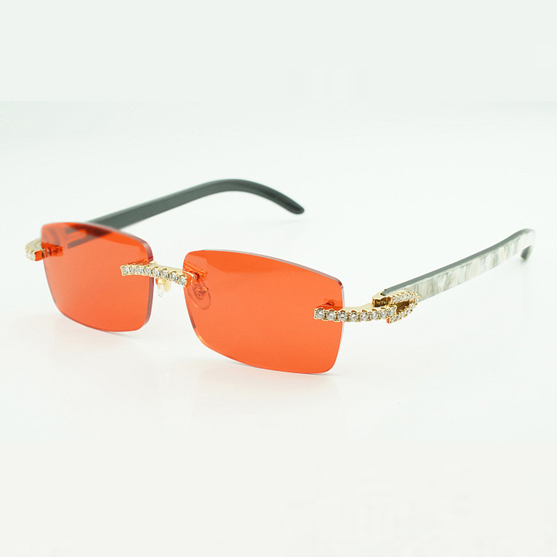 New moissanite dia buffs male and female mixed buffalo horn sunglasses 3524012 size: 56-18-140mm