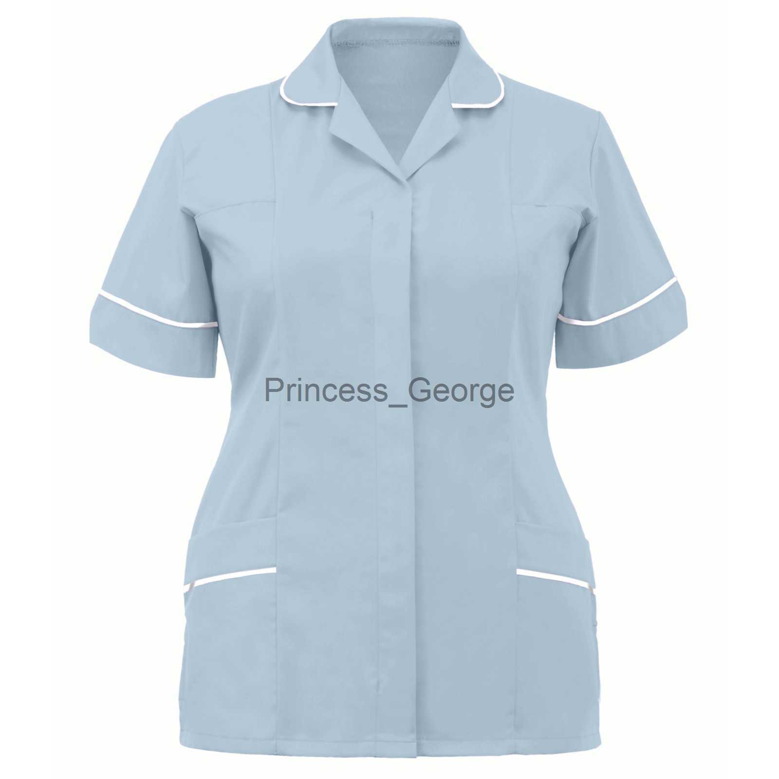 Others Apparel Women Workers Nurse Uniforms Beauty Salon Clothes Nursing Scrub Tops Shirt Workwear Nursing Working Uniform x0711
