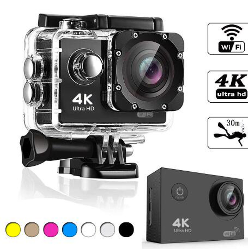 4K HD Ultra Sports Action Video Cameras WiFi Remote Control Recording Camcorder DVR DV Go Waterproof Pro Mini Helmet 1PC