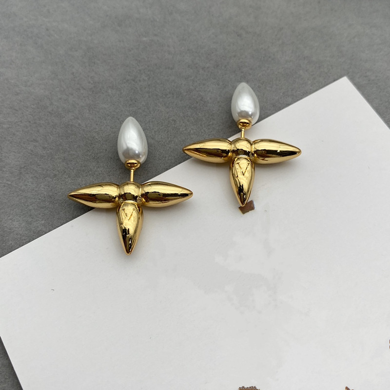 Hollow Designer Women Letter Stud Earring 18k Gold Silver Studs Earrings Women Girl Wedding Party Jewelry never fade