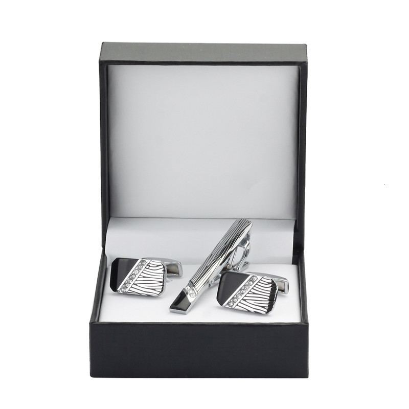 Cuff Links KC 999 High quality tie clip Cufflinks Gift Set 18 styles to choose men shirt Tie Clip Wedding Jewelry Box 230710