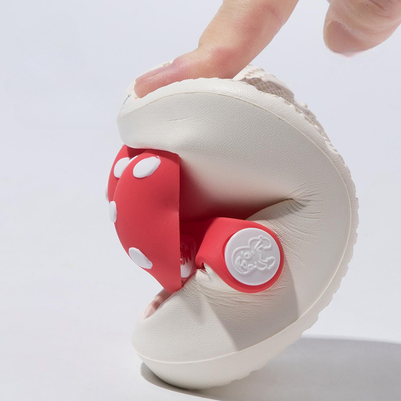 Slipper Children Slippers with Big Bow Polka Dot Printing Open-toe Non-slip Girls Casual Shoes Simple EVA Kids Fashion Beach Shoes 230710