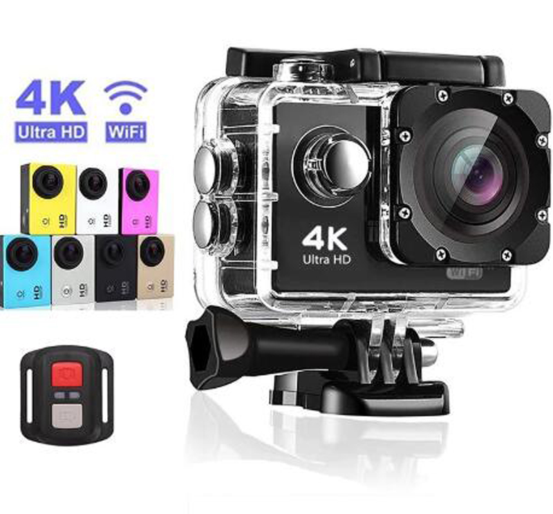 4K HD Ultra Sports Action Video Cameras WiFi Remote Control Recording Camcorder DVR DV Go Waterproof Pro Mini Helmet 1PC